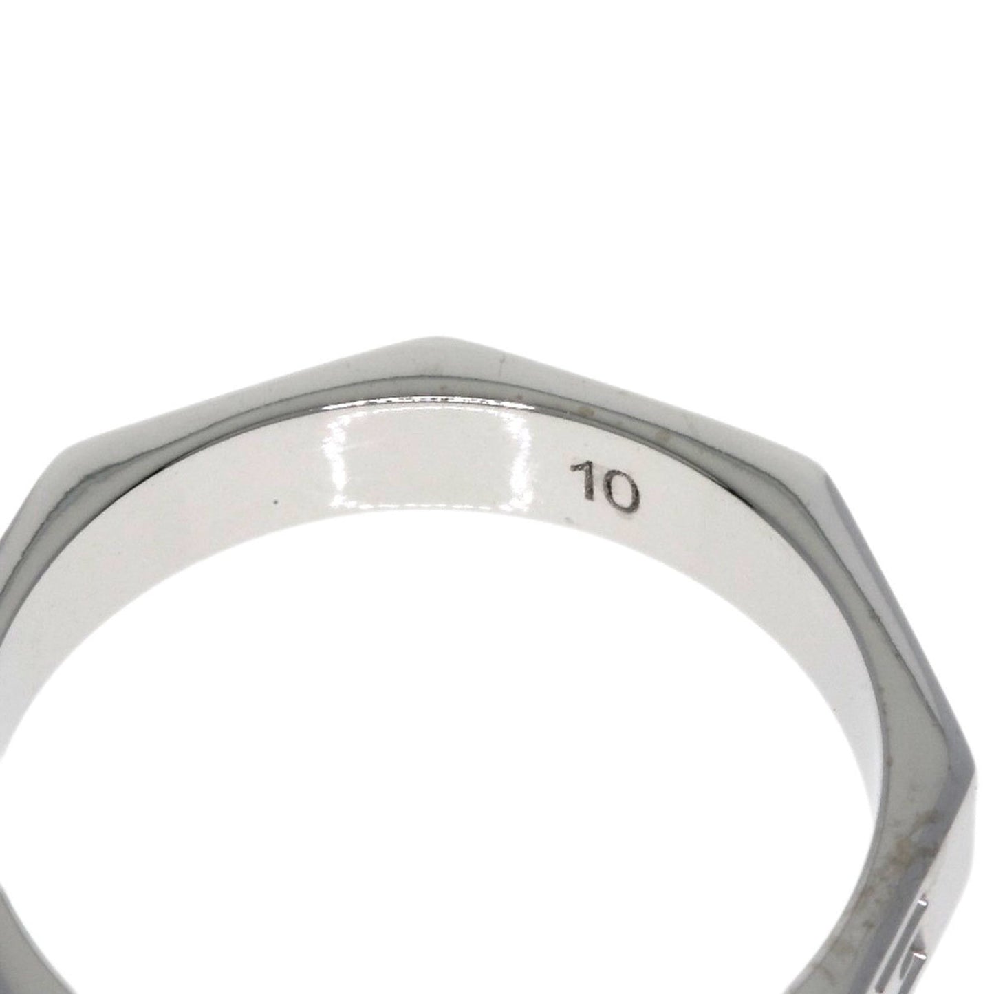 Gucci Octagonal #10 Ring in 18K White Gold for Women