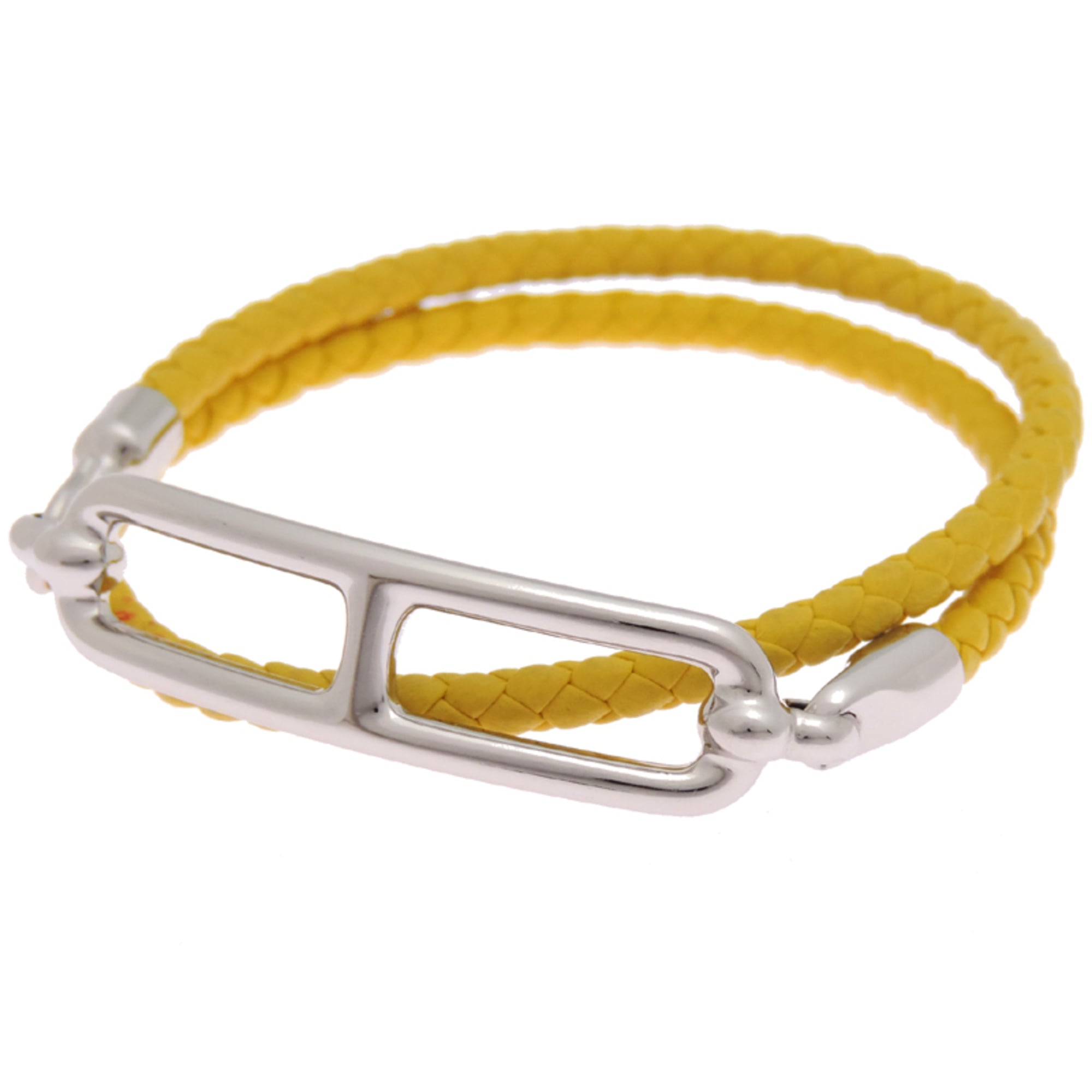 Hermes Hermès Luli Double Tour Women's/Men's Bracelet H071727 Metal Jaune (Yellow)