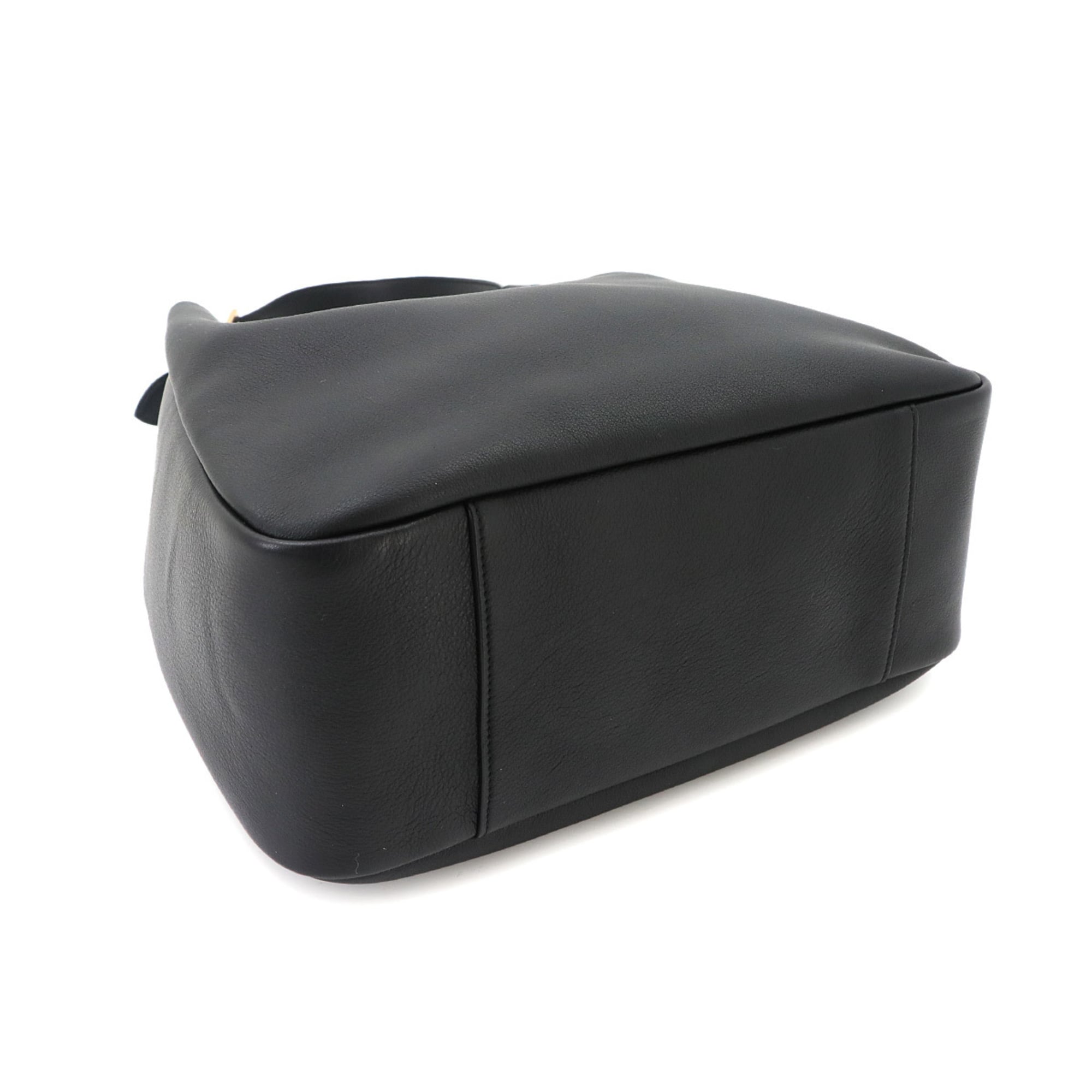 Saint Laurent LE 5 A 7 Soft Large Shoulder Handbag Leather Black 753837 Bag — New - Store Return