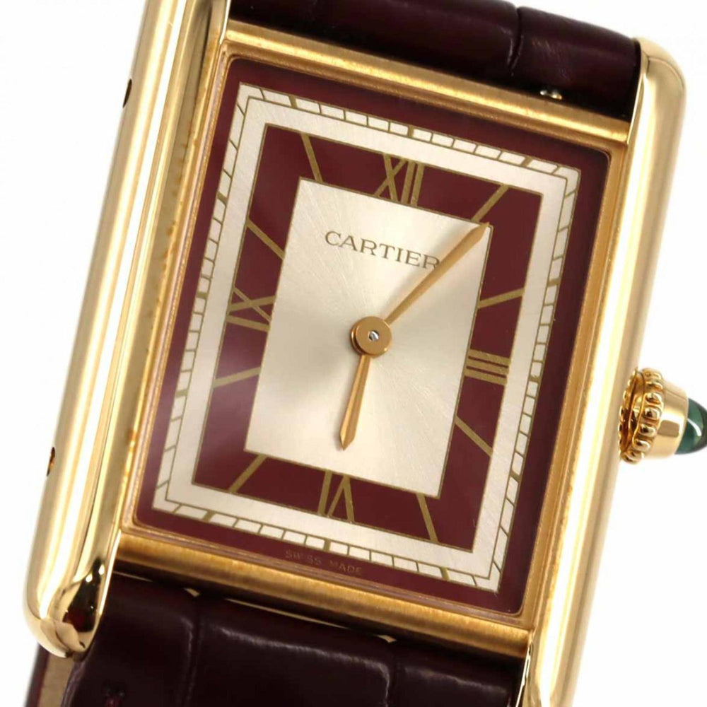 Cartier Tank Louis MM YG WGTA0059 Watch Manual Winding — Very Good