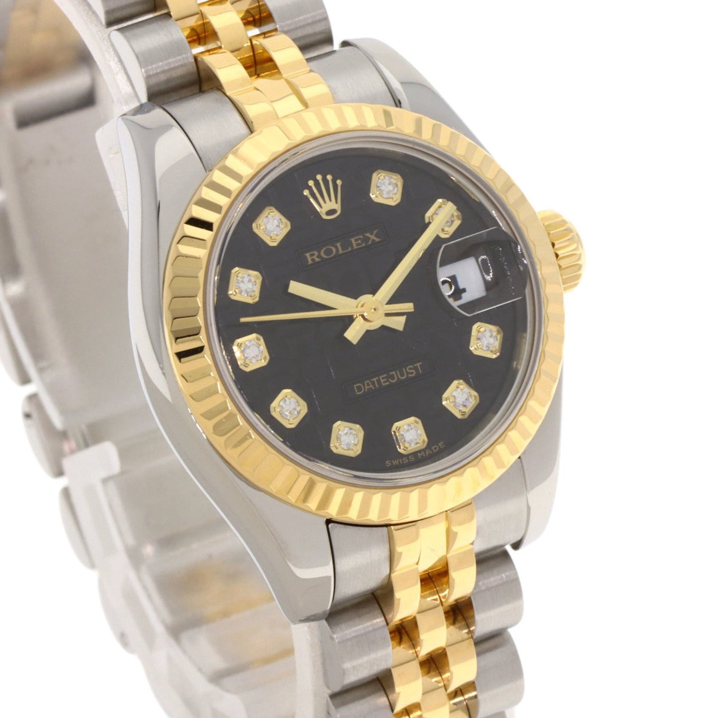 Rolex 179173G Datejust 10P Diamond Watch Stainless Steel/SSx18KYG/18KYG Women's ROLEX