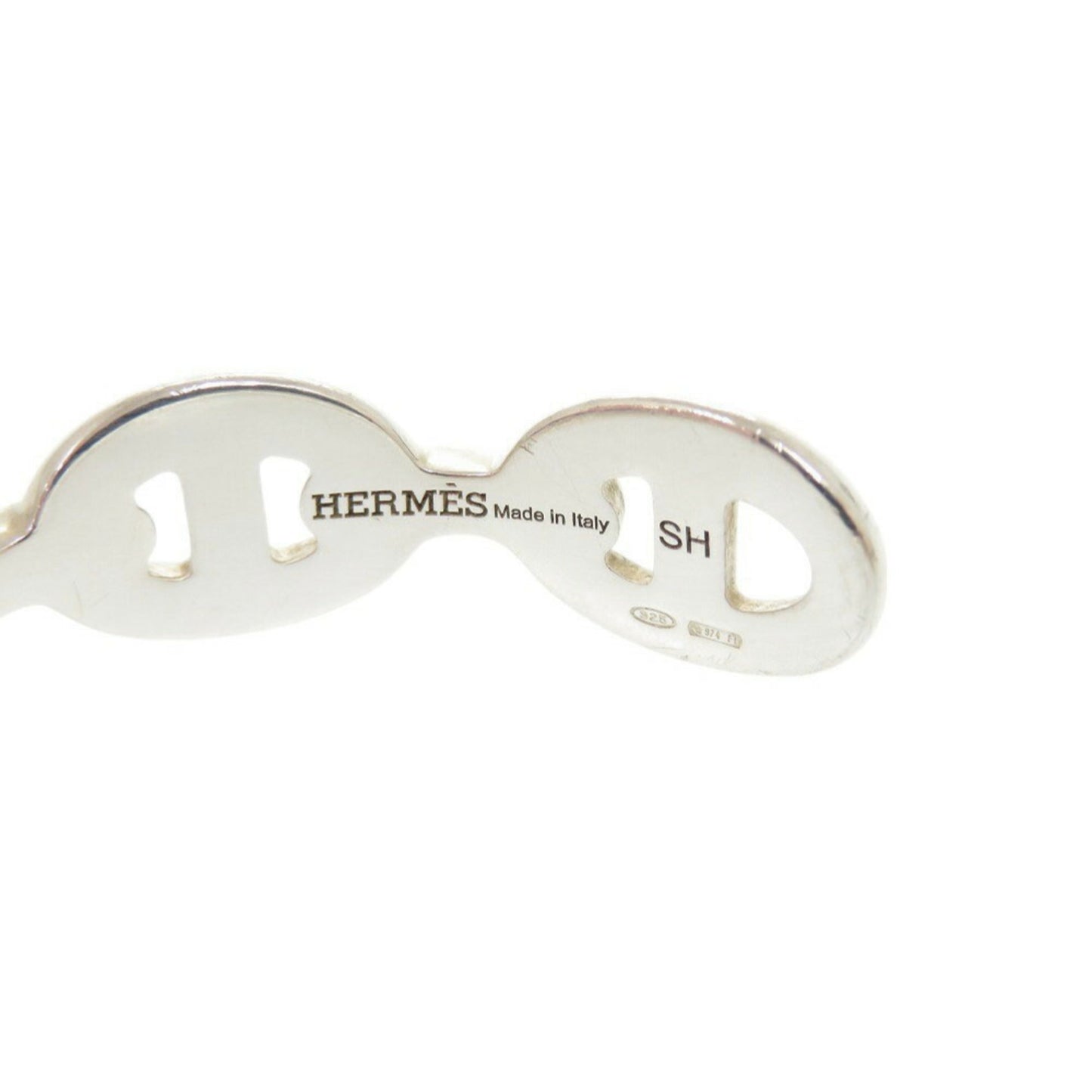 Hermes Chaine d'Ancre Anchaine SH Silver 925 Bangle Bracelet 1040HERMES