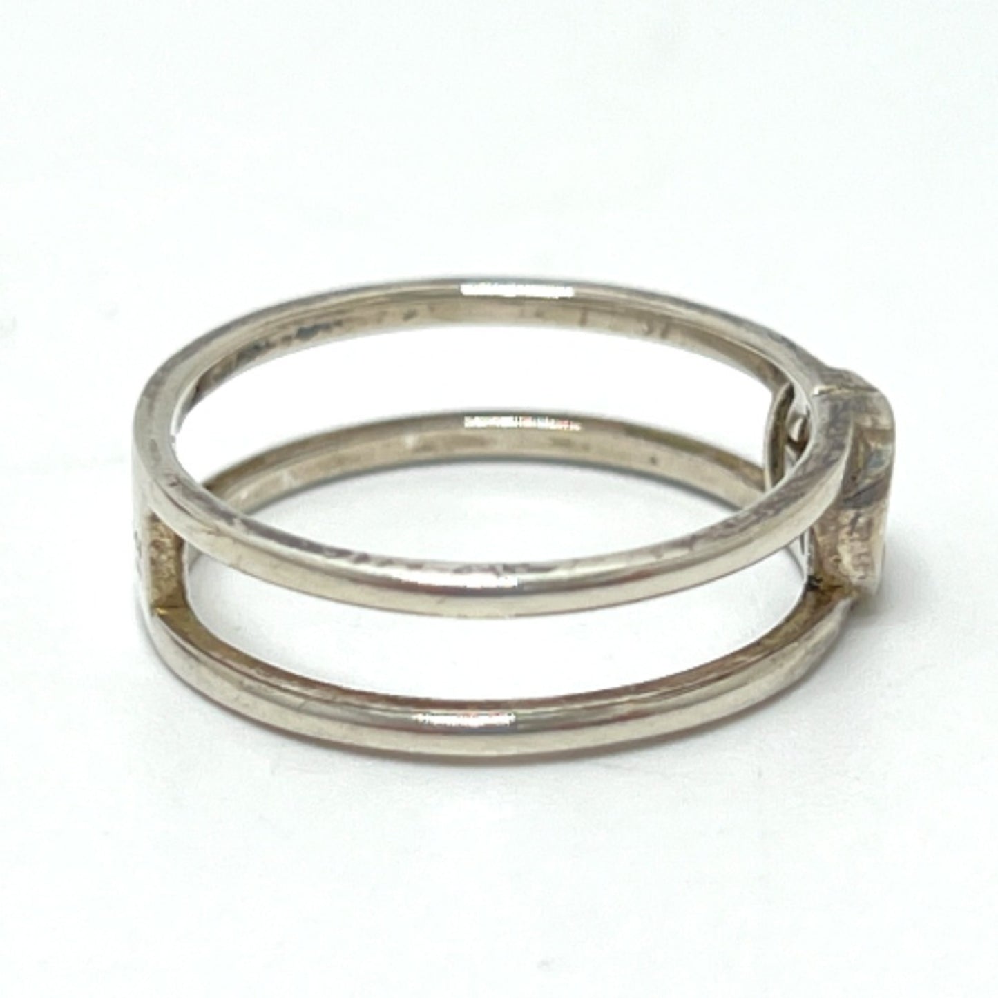 GUCCI Interlocking G Ring, SV925, Women's Silver