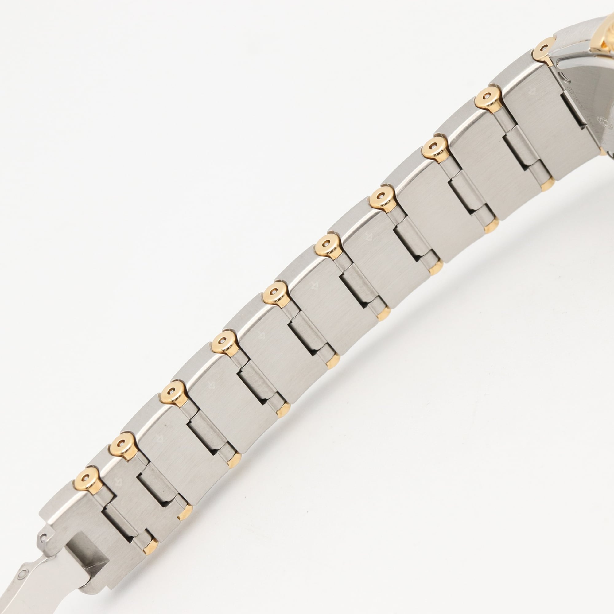 Omega Constellation Brushed Watch, 18K (Yellow Gold) Stainless Steel, Ladies', White/White Mother-of-Pearl, 123.25.24.60.05.001 — Very Good