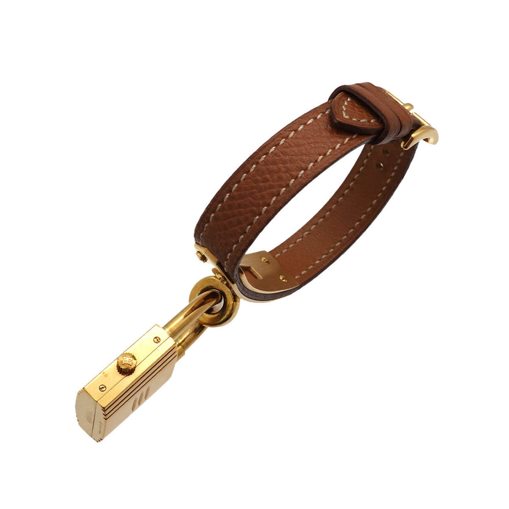 Hermes Kelly Watch, Ladies' Gold and Brown Quartz Watch with Padlock — Very Good