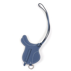 HERMES Paddock Sailor Charm, Veau Swift leather, Colvert silver hardware, bag charm, made in France, women's — Like New
