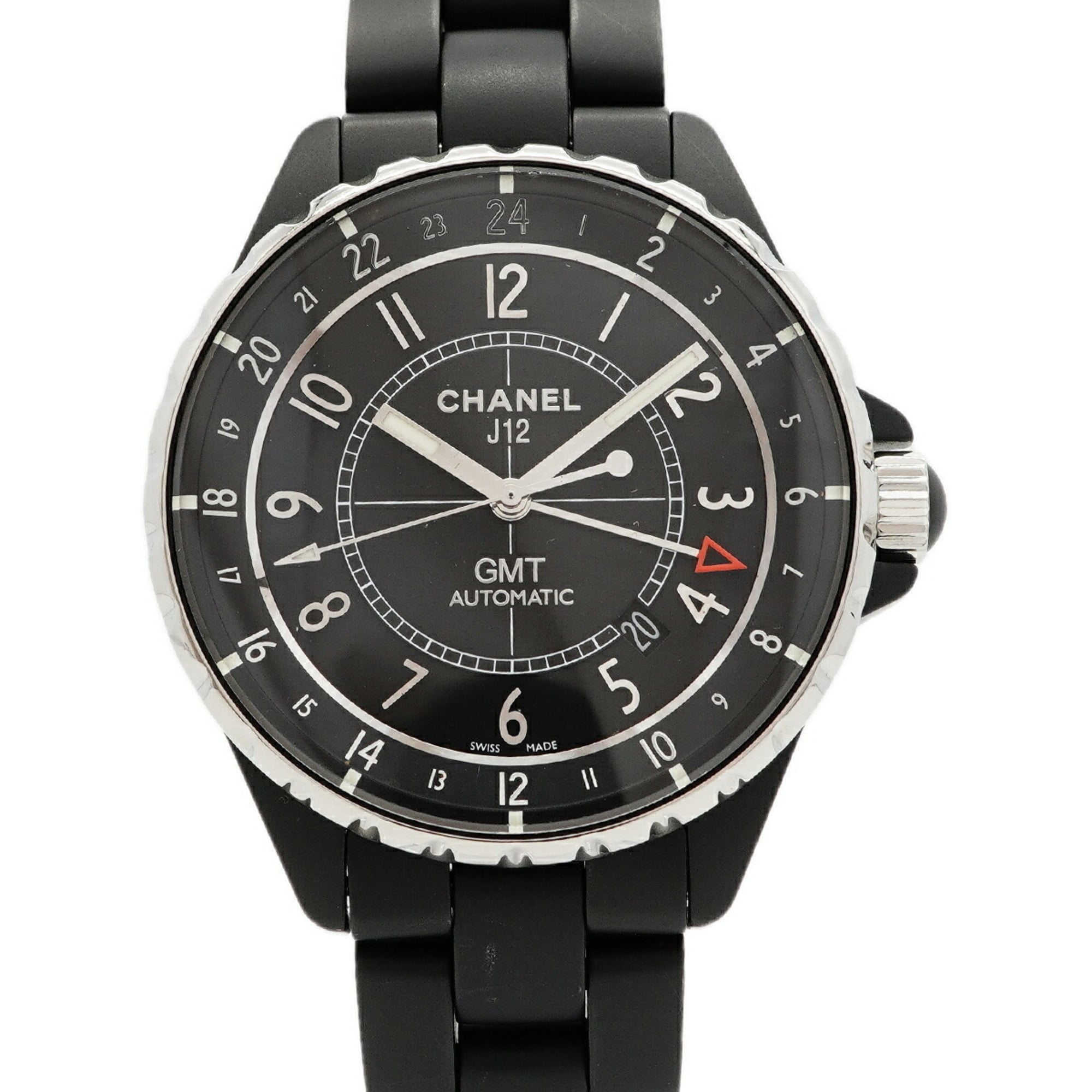 Chanel J12 GMT Matte Black H3101 Dial Men's Watch — Good