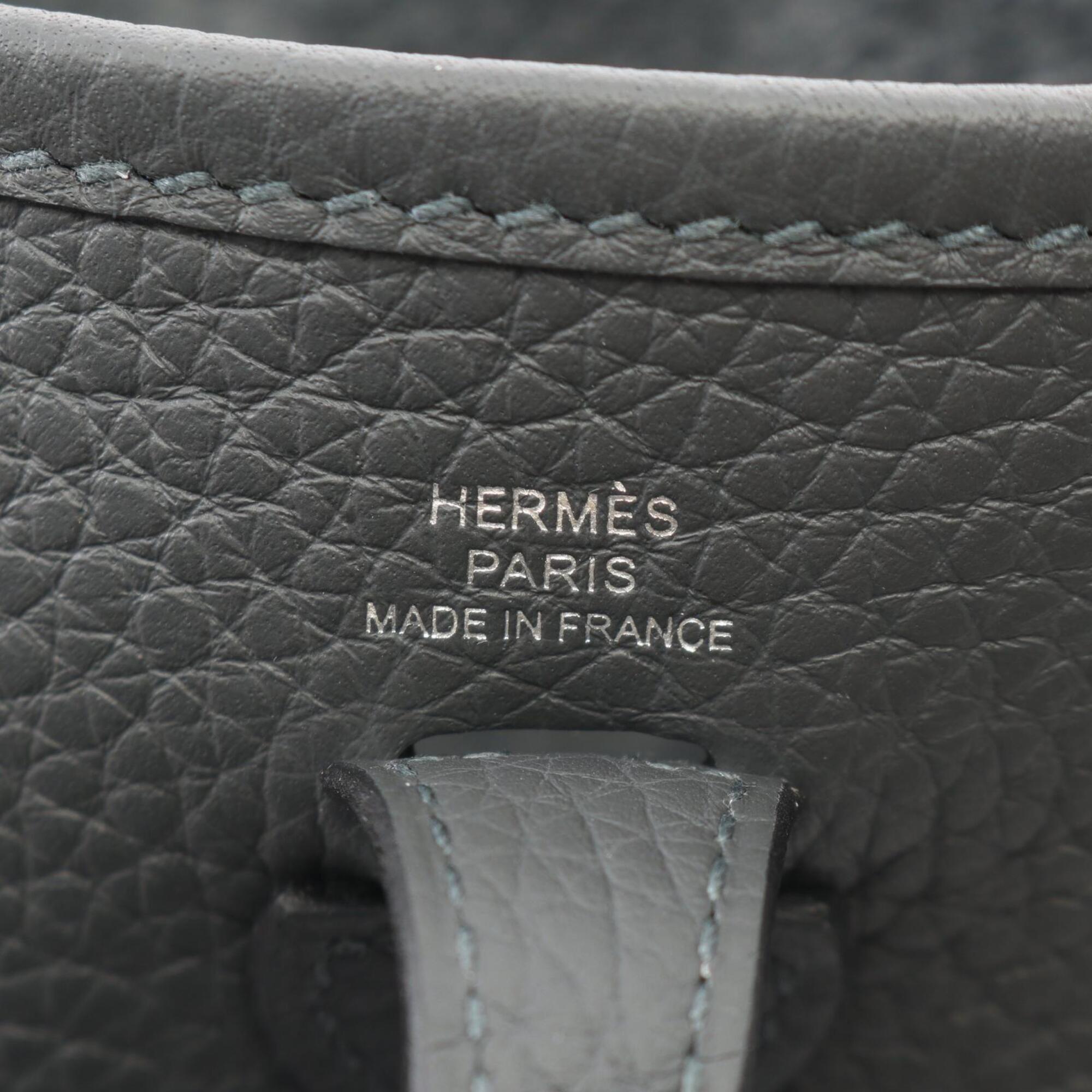 Hermes Evelyne TPM Amazon Gris Misty Shoulder Bag/Handbag, Taurillon Clemence Leather, Women's, Gray — New - Store Return