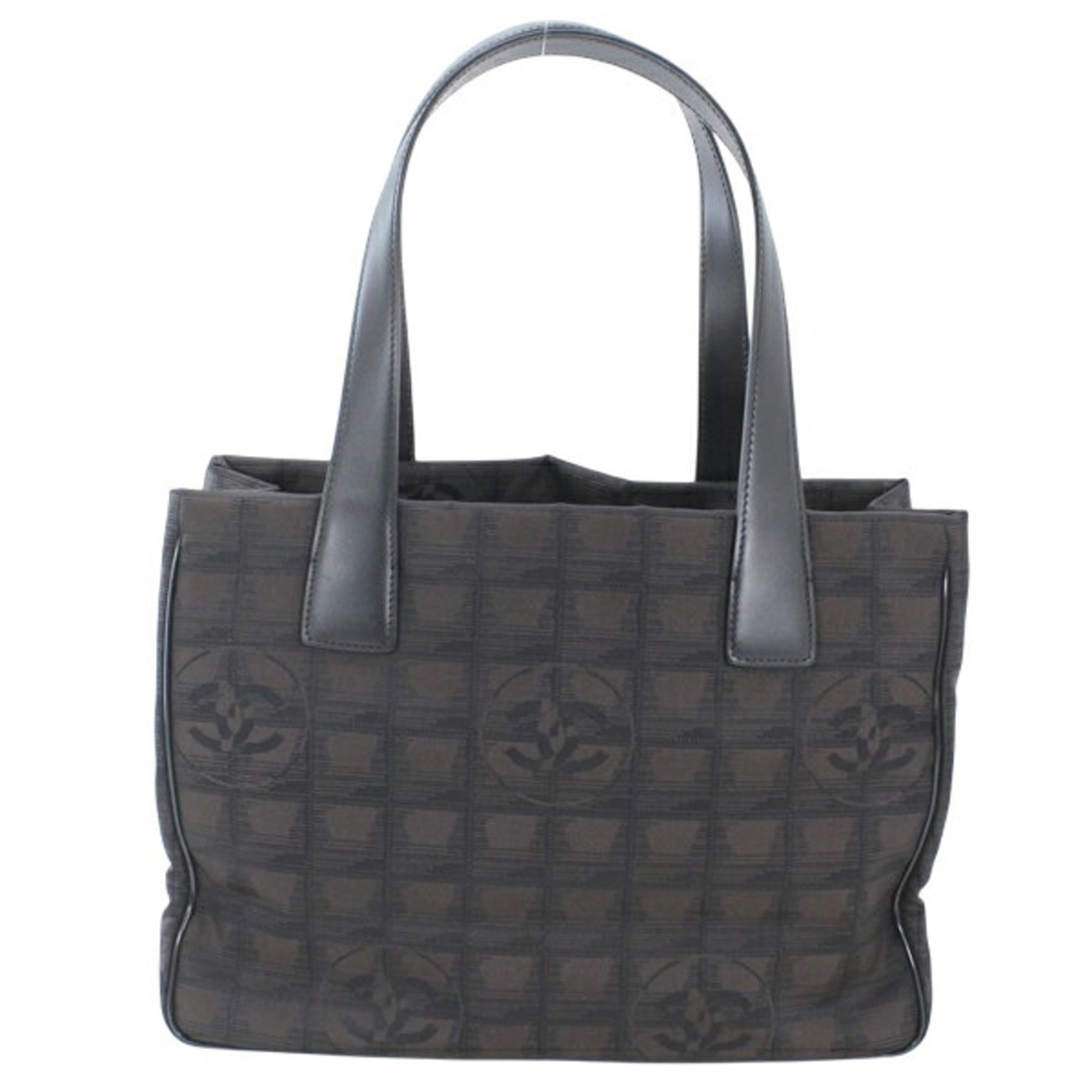 CHANEL New Travel Line Tote PM Dark Brown Bag Handbag Women's Nylon T6249 — New - Store Return