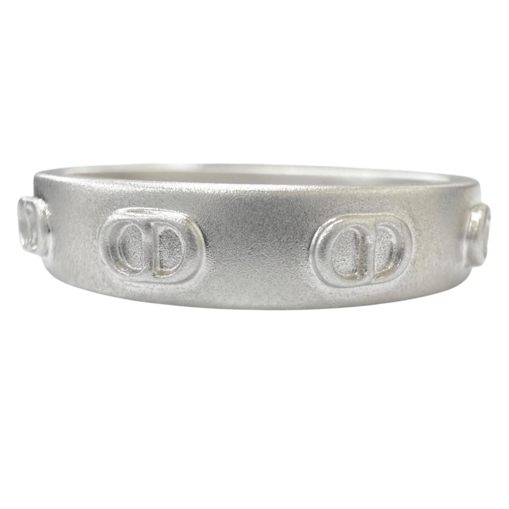 DIOR Homme R3472HOMST D990 AG925 CD Icon Ring, Silver, Size M, Weight 5.7g, Men's, with Box and Dust Bag — Like New