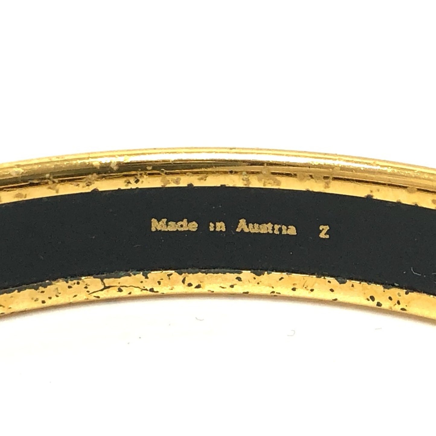 HERMES Hermes Enamel PM Bracelet/Bangle GP/Enamel Women's Red