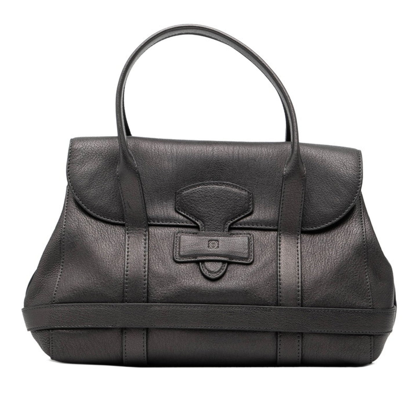 LOEWE handbag in grey charcoal leather for women