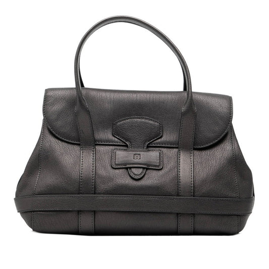 LOEWE handbag in grey charcoal leather for women