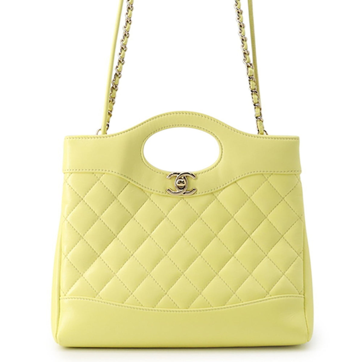 Chanel Chain Shoulder Bag Matelassé Small Shiny Calfskin AS4133 CHANEL Handbag Women's — Like New
