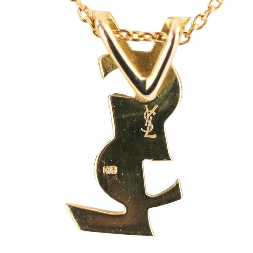 Yves Saint Laurent (YSL) 18K Gold Pendant Chain Necklace for Women — Like New