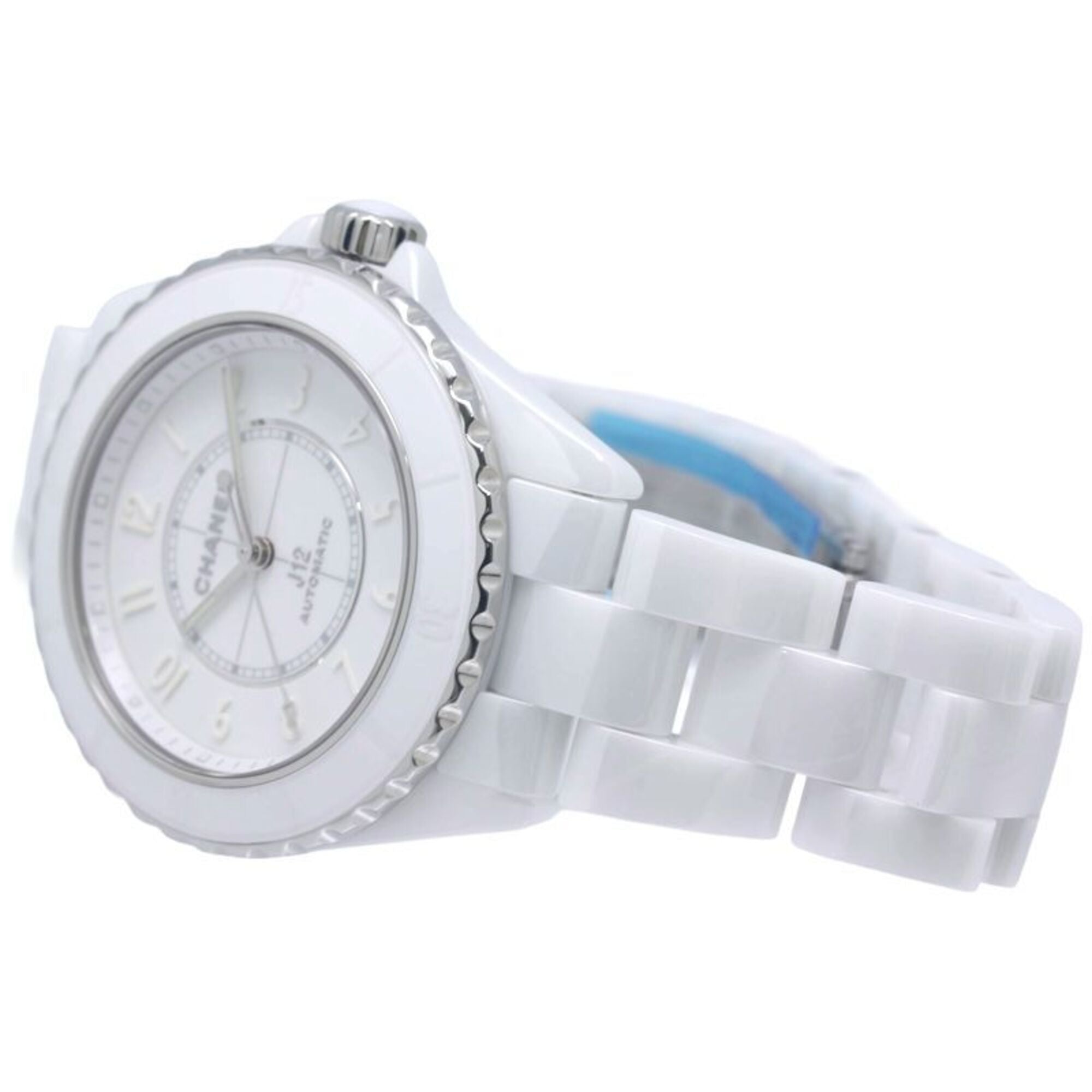 CHANEL J12 Phantom Caliber 12.1 H6186 Men's Watch, White Ceramic x Stainless Steel, 40401 — Like New