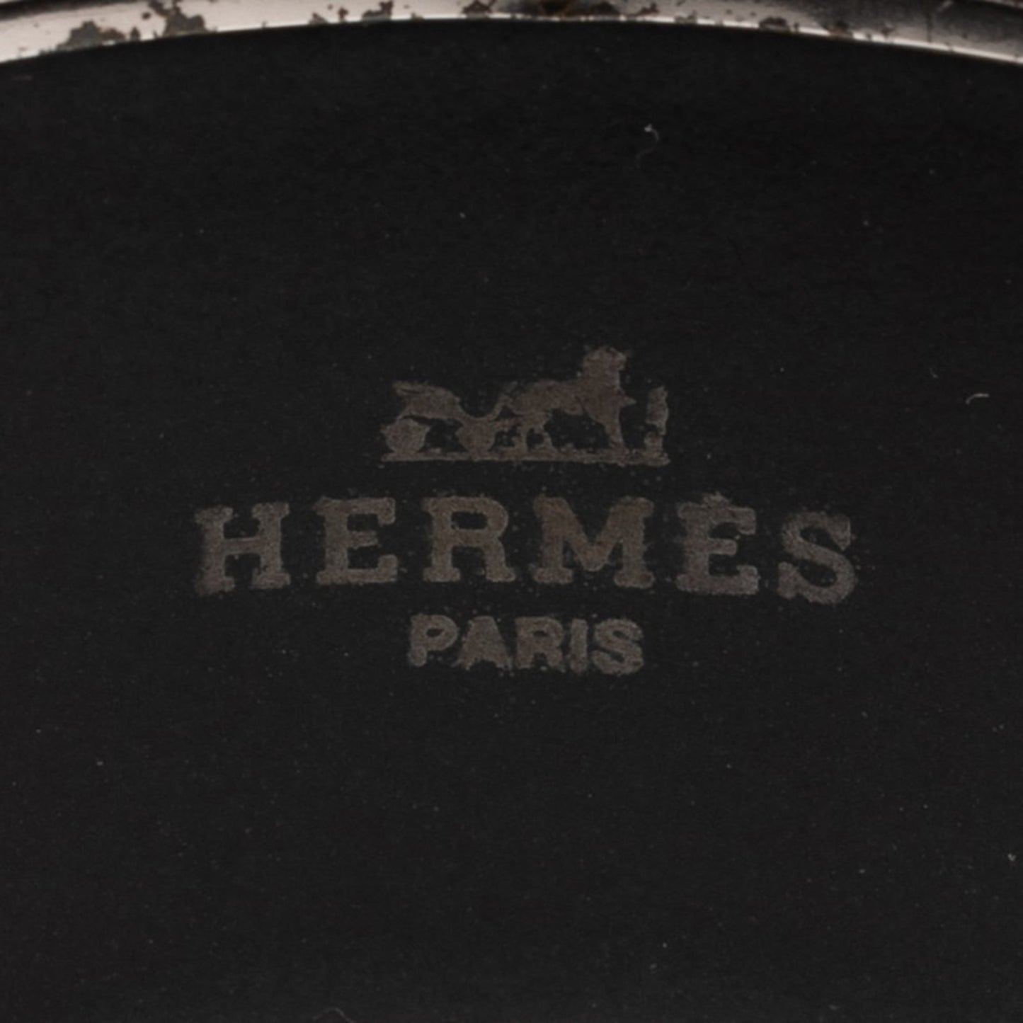 Hermes Enamel TGM Cloisonne Bracelet in Silver and Multicolored Metal for Women