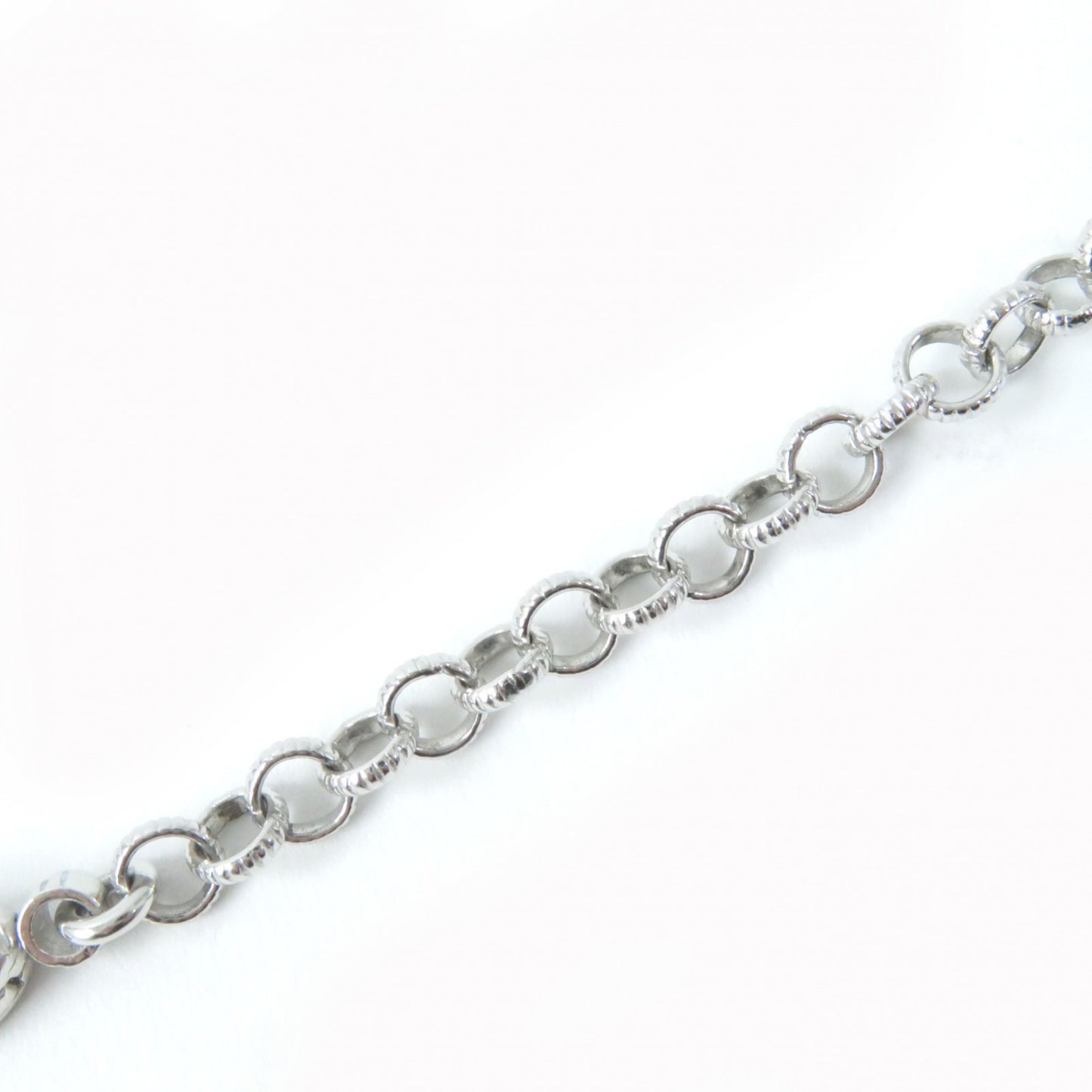 GUCCI BEE Coin Interlocking G Bracelet, 433499, Silver, AG925, Size 18, Made in Italy, Weight 13.2g, Women's