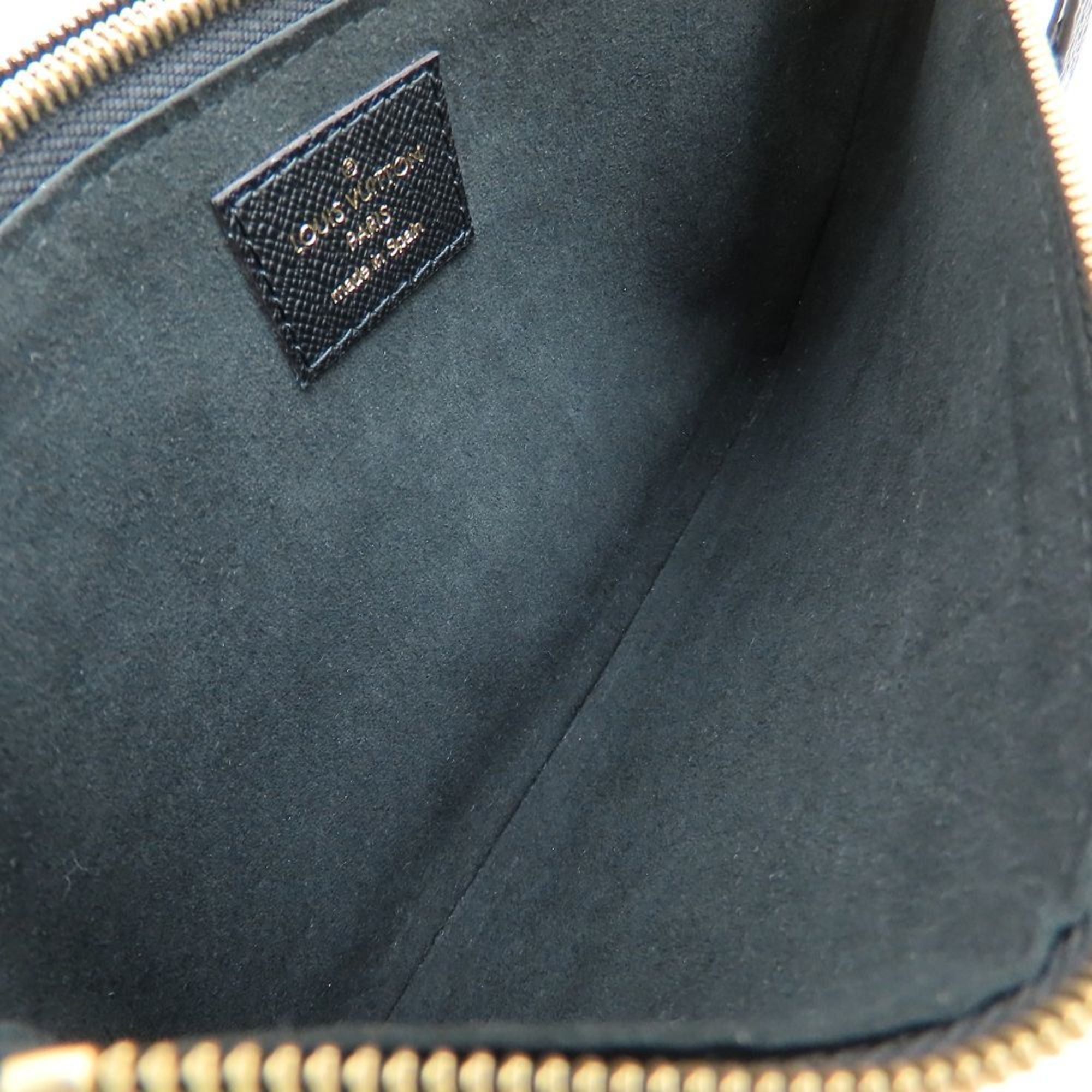 LOUIS VUITTON Monogram Jungle Pochette Double Zip M67874 Shoulder Bag in Noir Brown, Women's, 352766