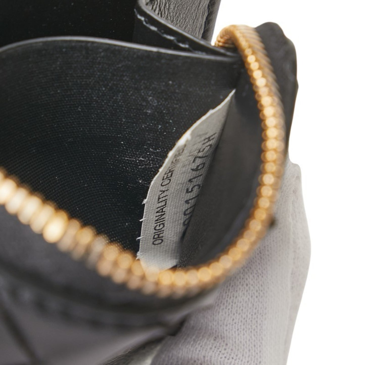 Bottega Veneta Intrecciato Wallet/Coin Case Compact Wallet Black Leather Women's BOTTEGA VENETA