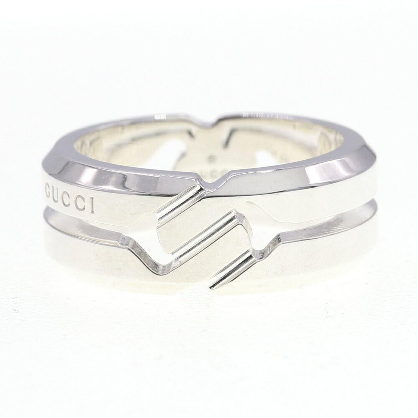 Gucci Ring Knot 314011 SV Sterling Silver 925 Size 9/US4.5-5 Women's GUCCI