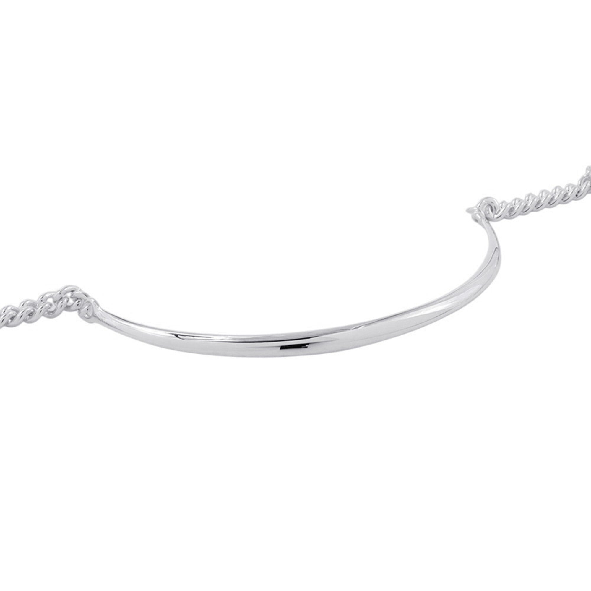 Hermes Necklace Boucles Sellier Inflexible SV925 Silver Size PM 44 HERMES — Like New