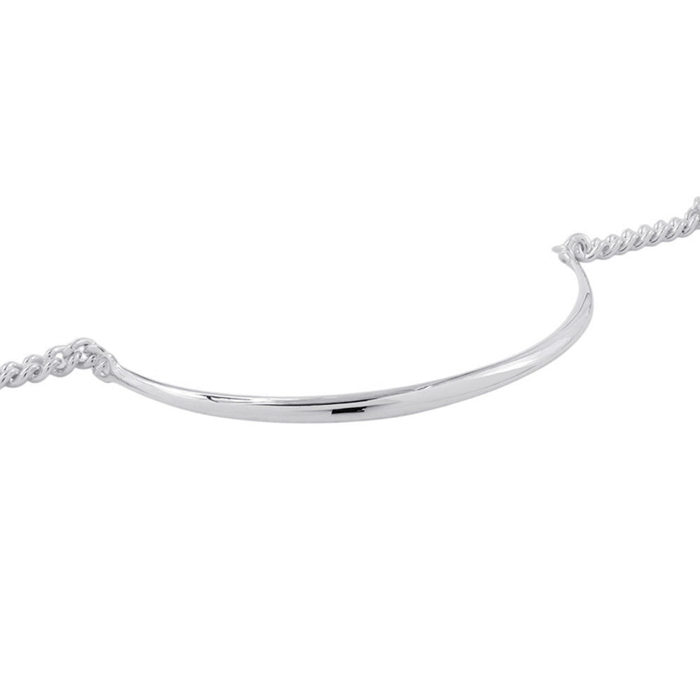 Hermes Necklace Boucles Sellier Inflexible SV925 Silver Size PM 44 HERMES — Like New