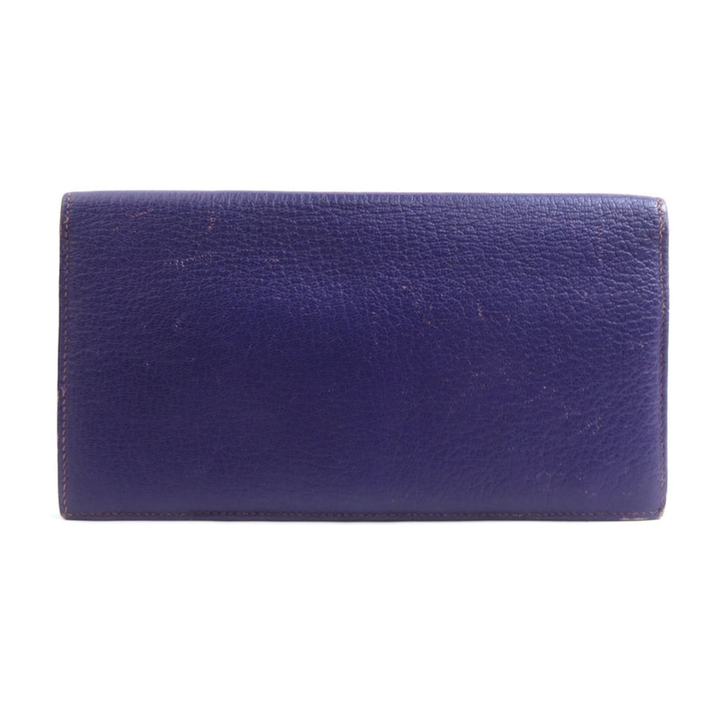 Hermes Hermès Men's Purple Leather Wallet e61217a