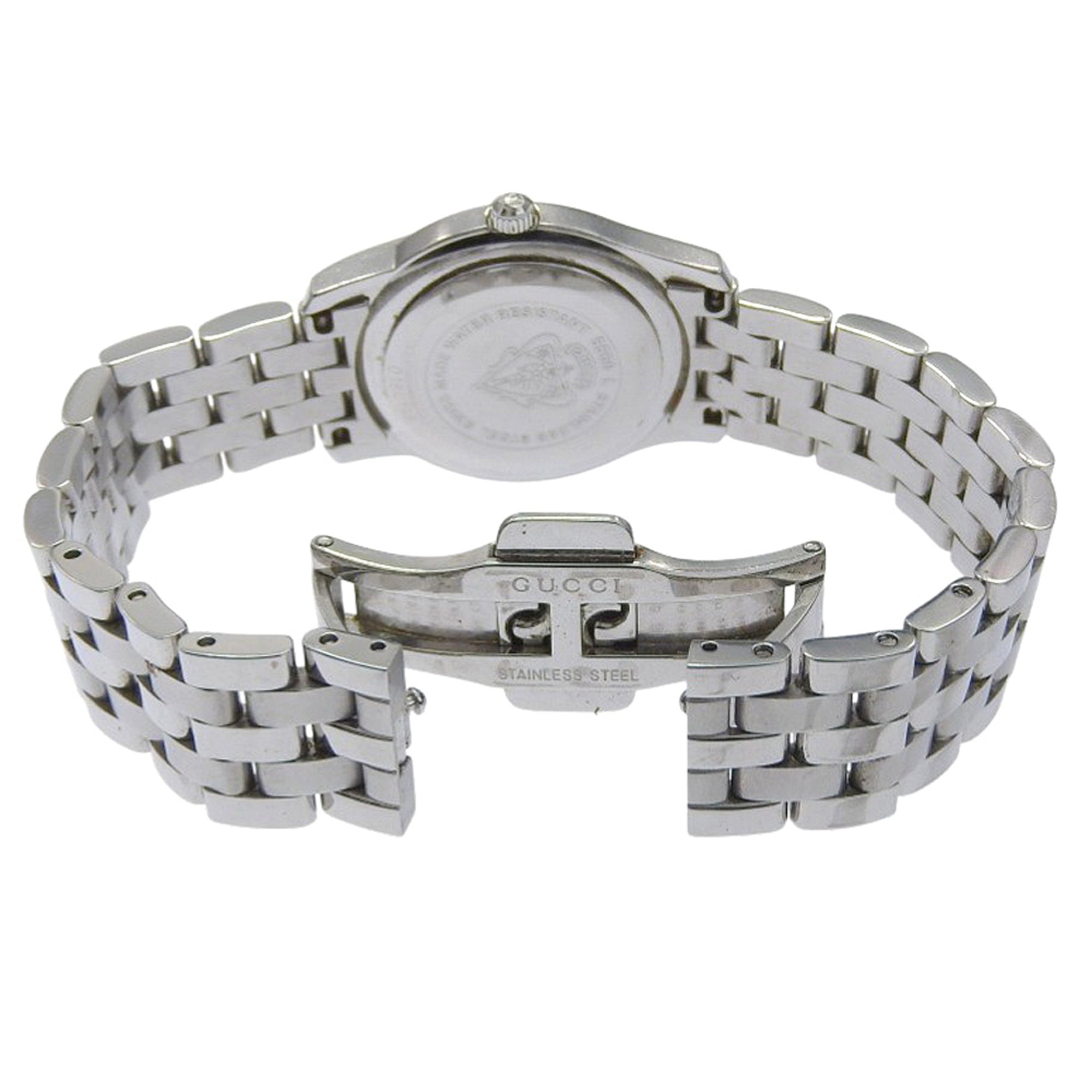 Gucci 5500L Stainless Steel Quartz Analog Watch with Silver Dial for Women — Good