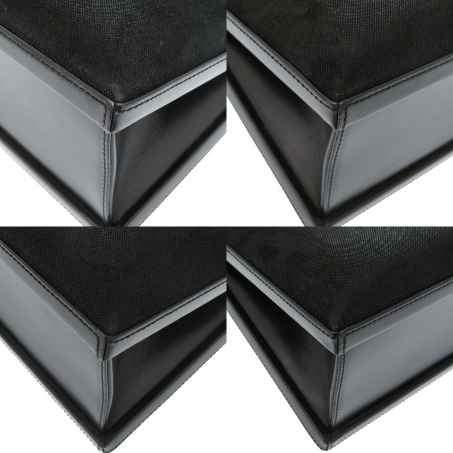 LOEWE Anagram Suede/Leather Black Handbag 1539LOEWE