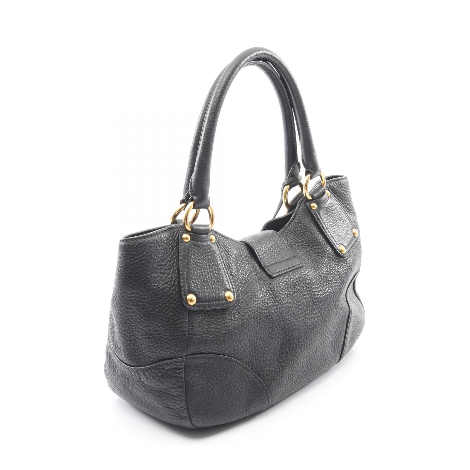 Prada PRADA handbag, leather, women's, black, BR4627