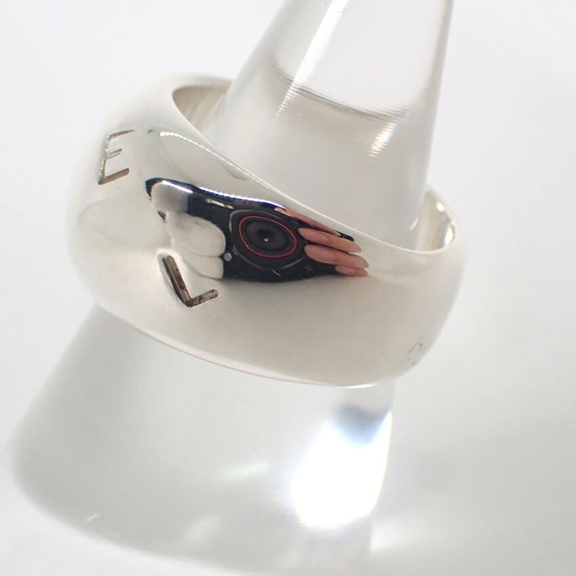 CHANEL 925 Wide Ring, Size 13.5 — Like New