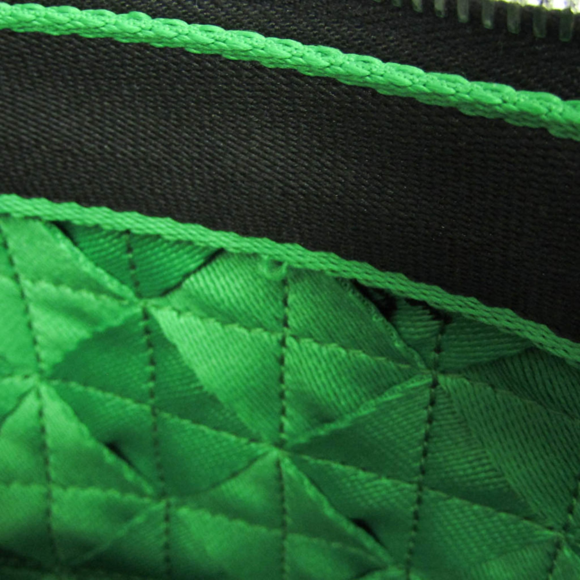 Bottega Veneta Lightweight Webbing Intrecciato 679970 Men's Polyamide Boston Bag,Shoulder Bag Black,Green — Like New