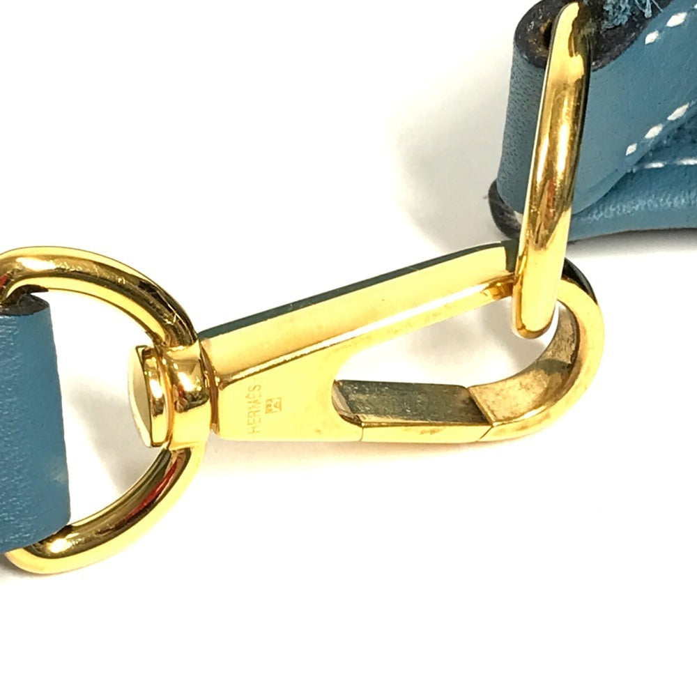HERMES Evelyn TPM 16 Crossbody Pochette/Shoulder Bag in Taurillon Clemence Leather, New Blue Sheen for Men and Women — Like New