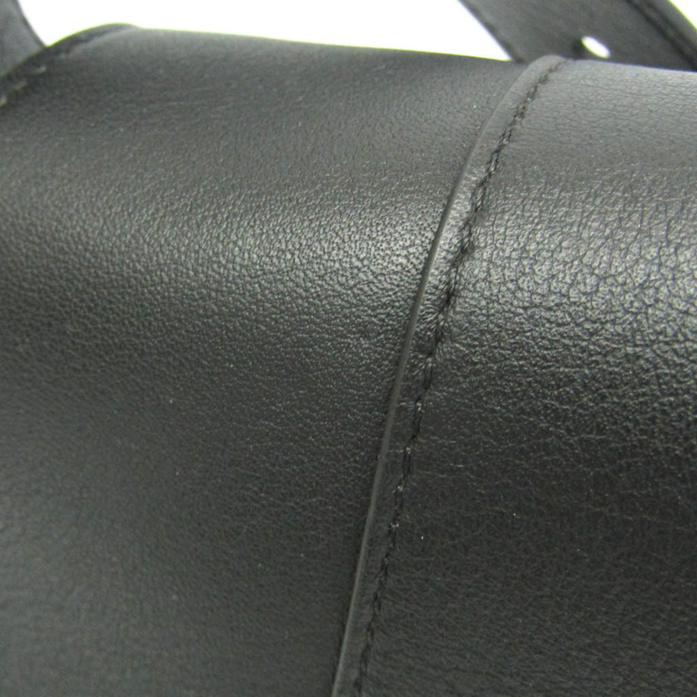 Balenciaga Downtown Medium 671354 Men,Women Leather Shoulder Bag Black — Like New
