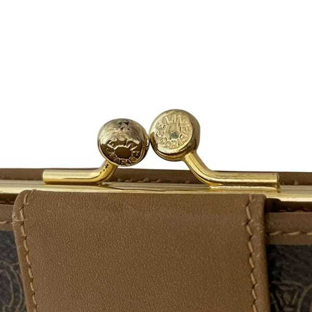 Celine bifold long wallet ec-24646 brown macadam PVC leather M05 CELINE women's and men's