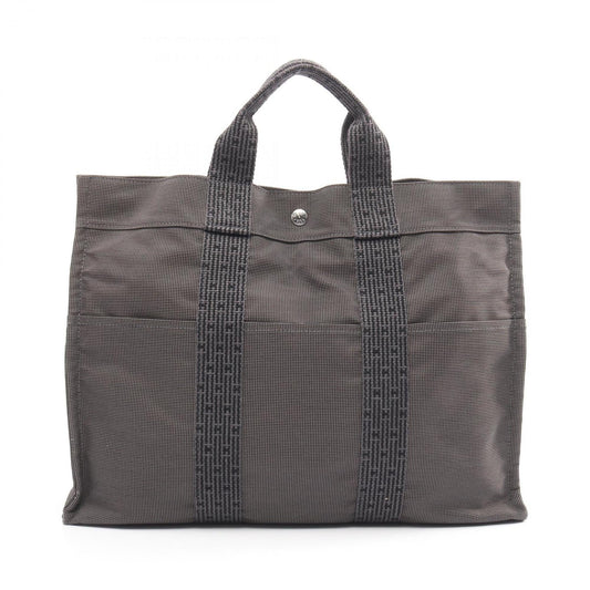 Hermes Hermès Air Line MM Tote Bag, Canvas/Nylon Canvas, Men's/Women's, Gray