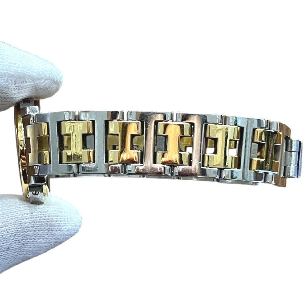 Hermes Clipper watch, total weight 36.2g, stainless steel, quartz movement, white dial, CL3.240 — Good