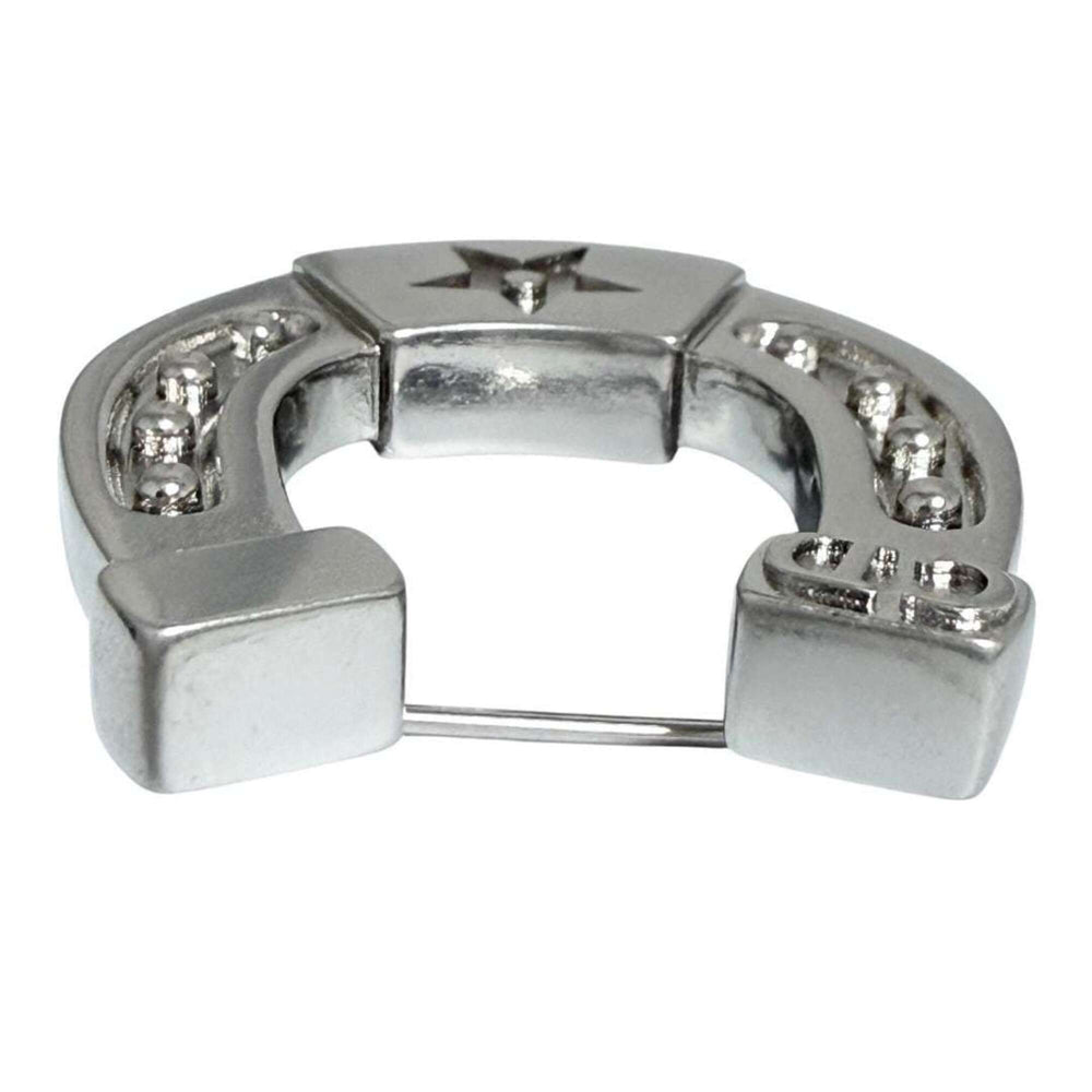 Christian Dior Dior Men's Horseshoe Pin Brooch, Silver Color — Like New