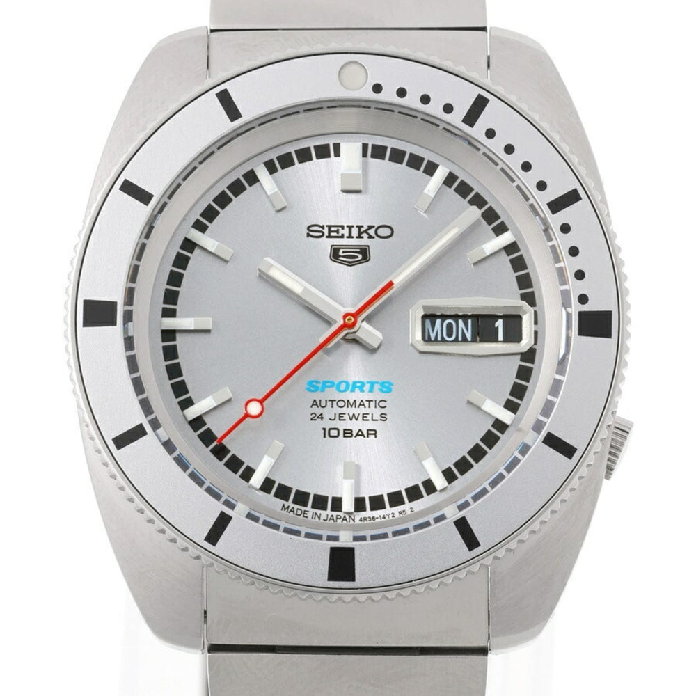 Seiko 5 Sports SBSA269 4R36-16C0 Silver Automatic Watch — Very Good
