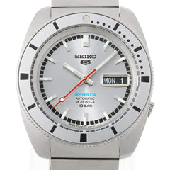 Seiko 5 Sports SBSA269 4R36-16C0 Silver Automatic Watch — Very Good