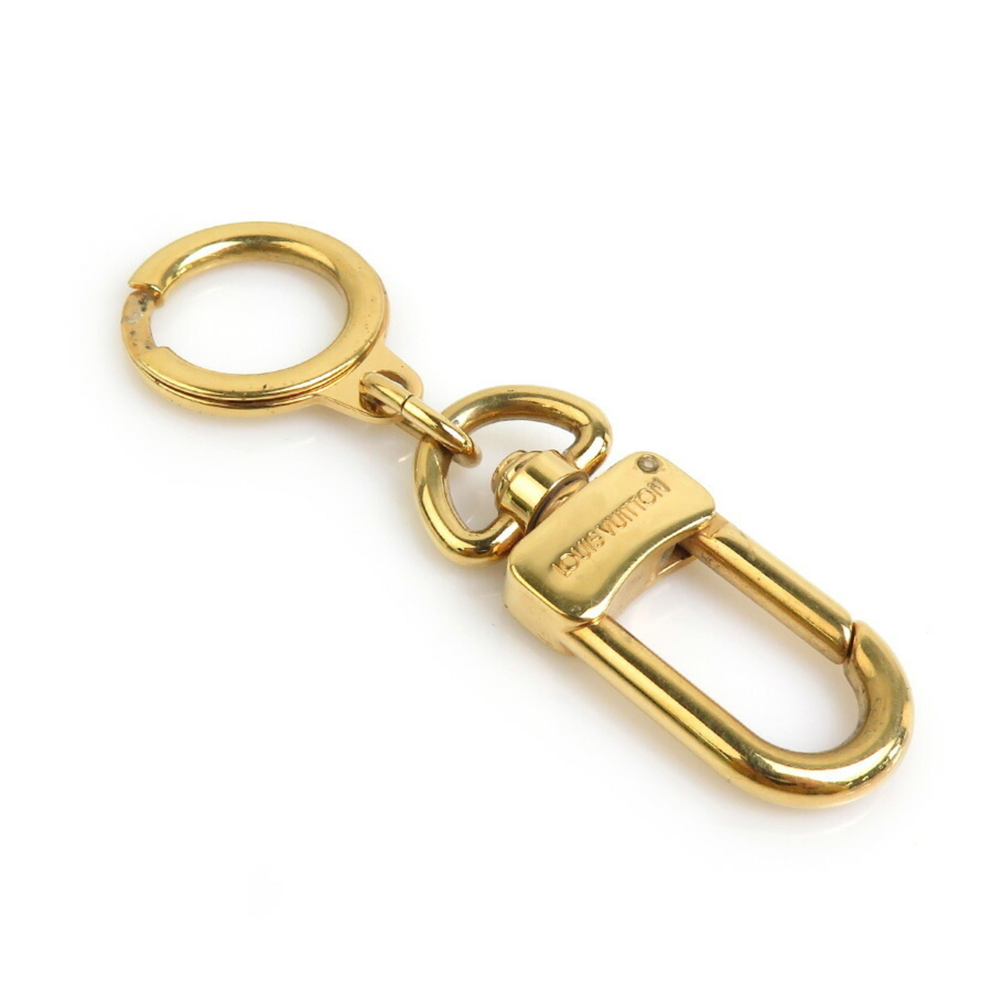 Louis Vuitton LOUIS VUITTON Key Ring Charm Anokle Metal Gold Men's Women's a0559