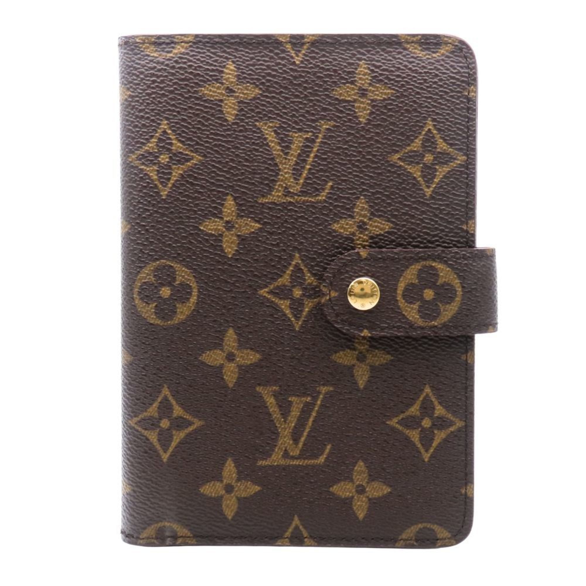 Louis Vuitton Bifold Wallet Porte Papier Zip M61207 Monogram Brown Women's LOUIS VUITTON
