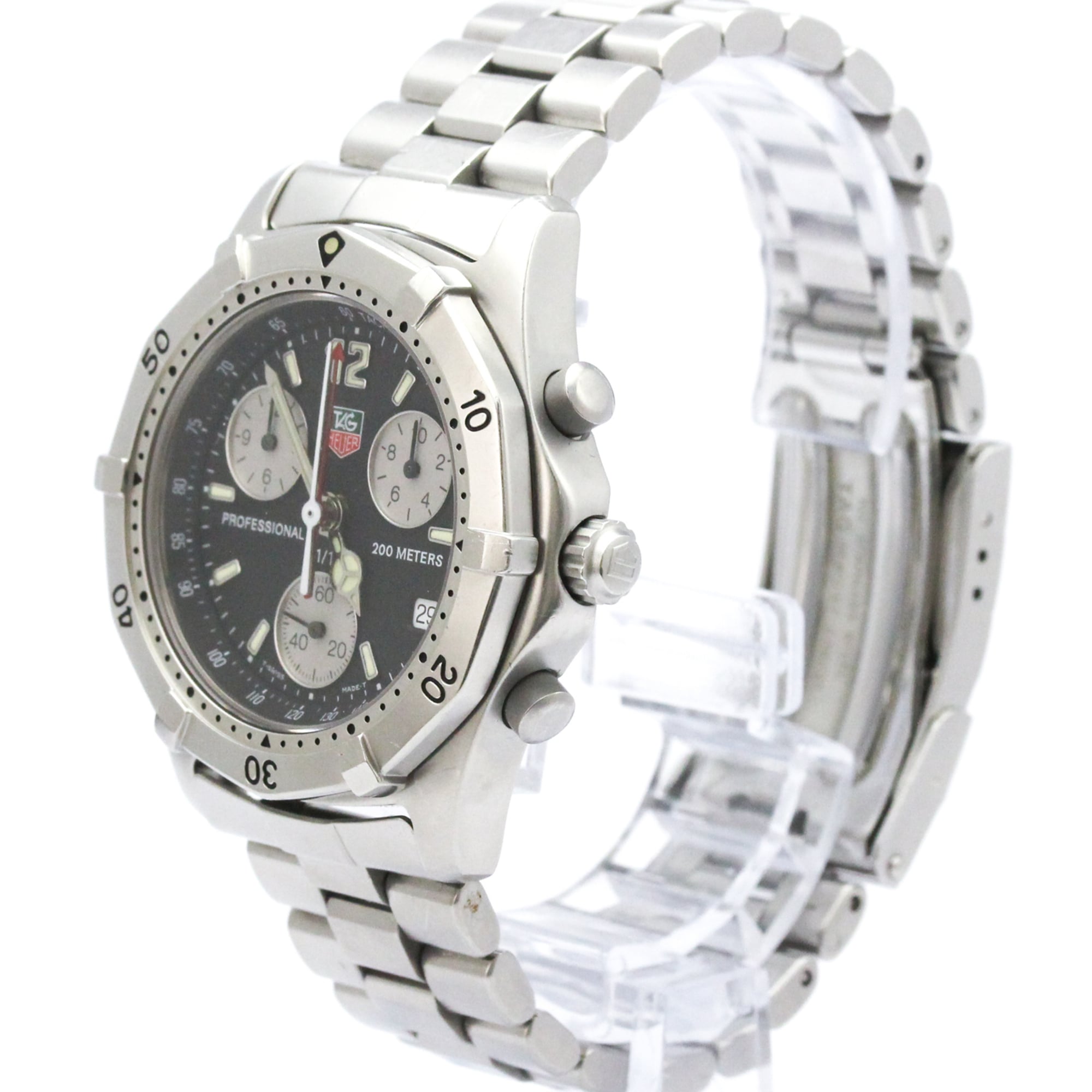 TAG HEUER 2000 Classic Professional Chronograph Watch CK1110 — Good