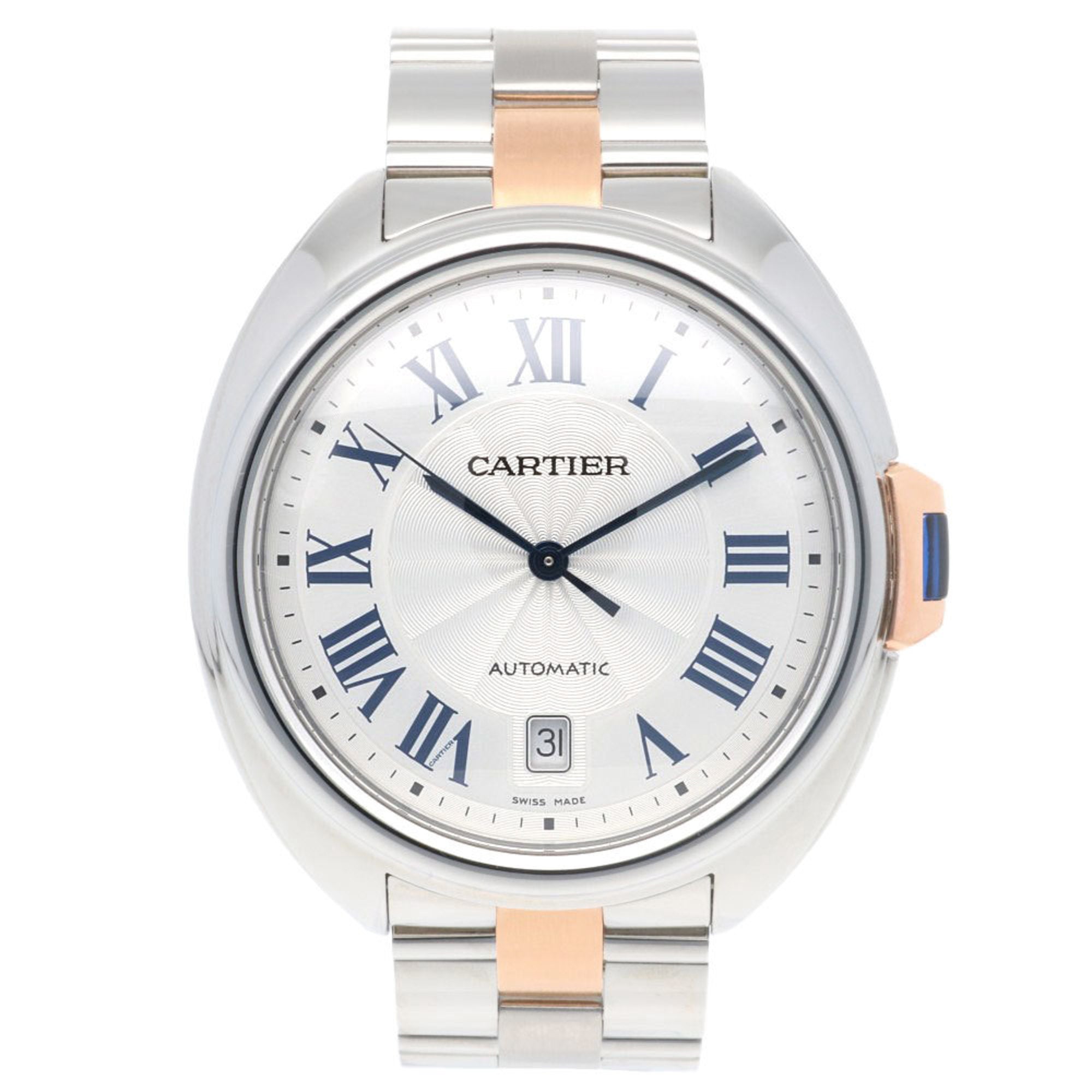 Cartier Clé de Watch Stainless Steel 3850 Automatic Men's CARTIER Overhauled — Very Good