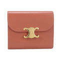 CELINE Triomphe Small Flap Wallet (10D78 3DPV) in Pink