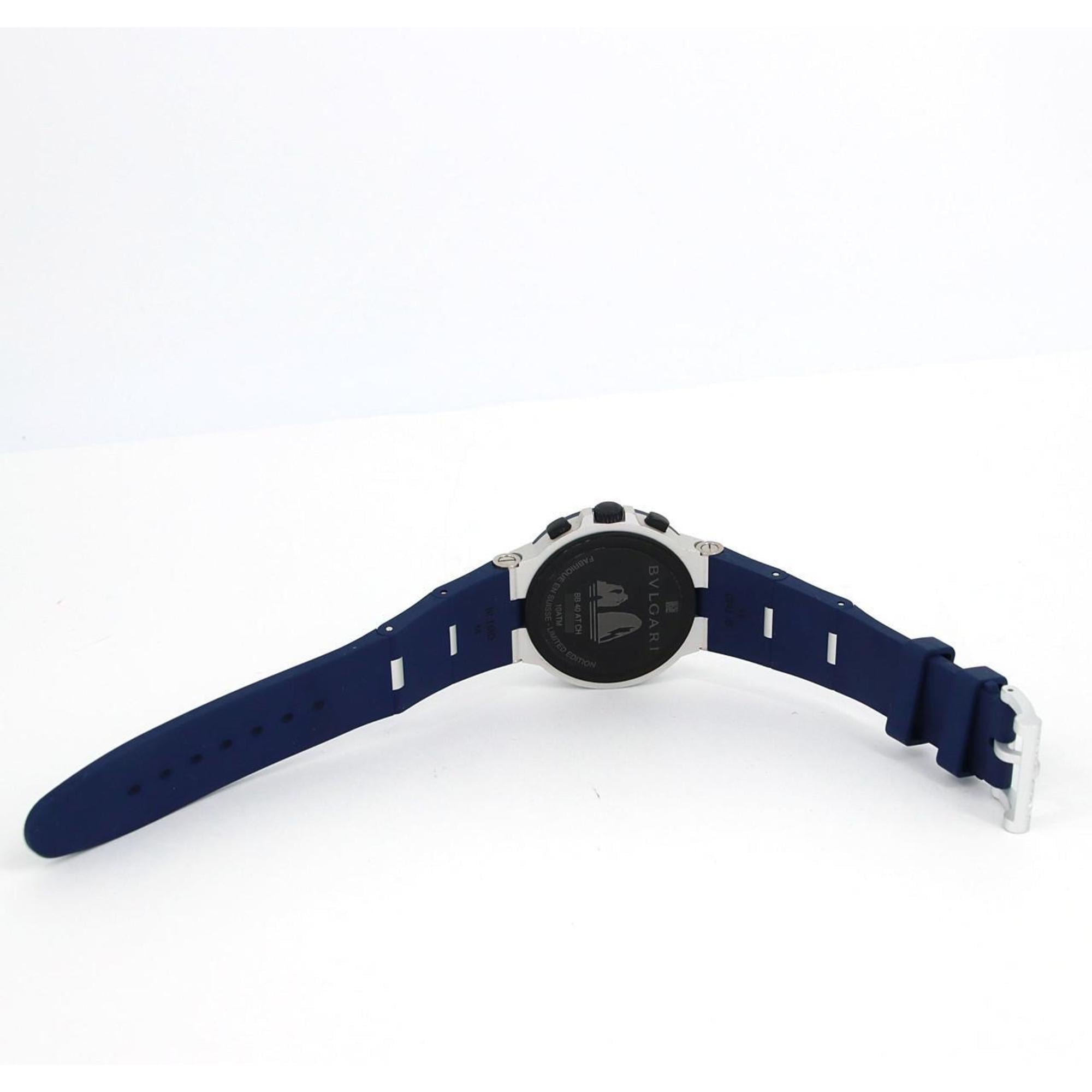 Bvlgari Aluminum Chronograph Capri Limited Edition BB40ATCH 103844 Automatic Watch — Very Good