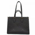 Louis Vuitton Monogram Empreinte On-the-Go Tote Bag MM M45595 Noir 2-Way for Women P2393529