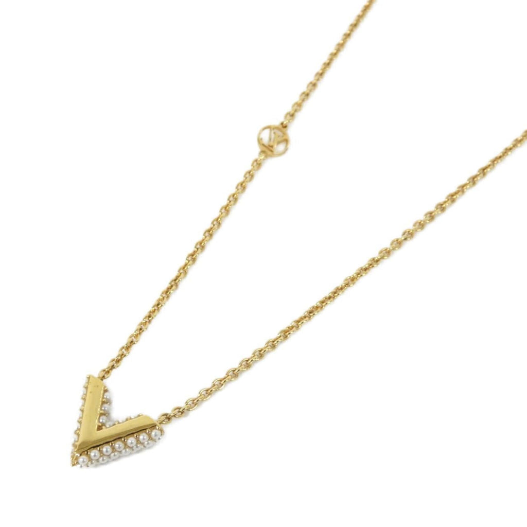 Louis Vuitton Collier Essential V Pearl M68358 Necklace