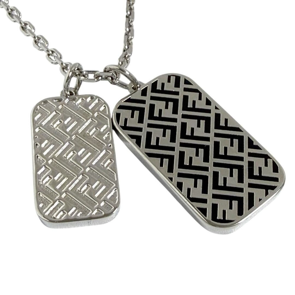 Fendi Men's Hexagon Pendant Long Necklace, 68-72cm — Like New